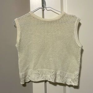 Crochet Lace Vintage Sweater Vest